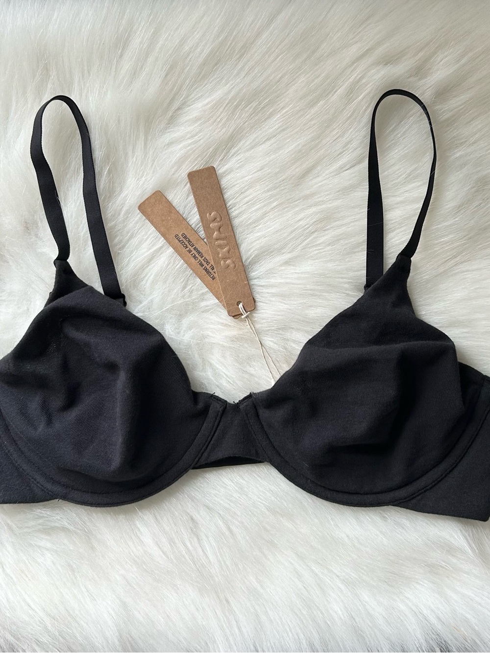 SKIMS Cotton Jersey Tshirt Bra 34D BR-UWR-0637